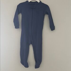 Pact Navy Zip Footie Sleeper 9-12M
